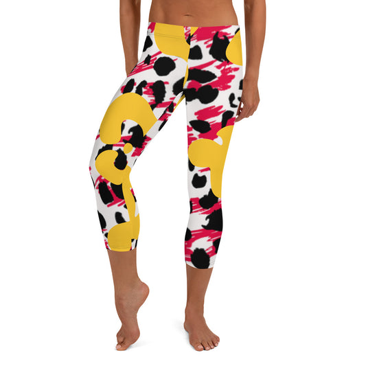 Leopard Bright Capri Leggings