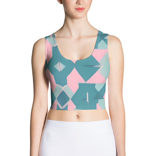 Fractal Pastel Crop Top