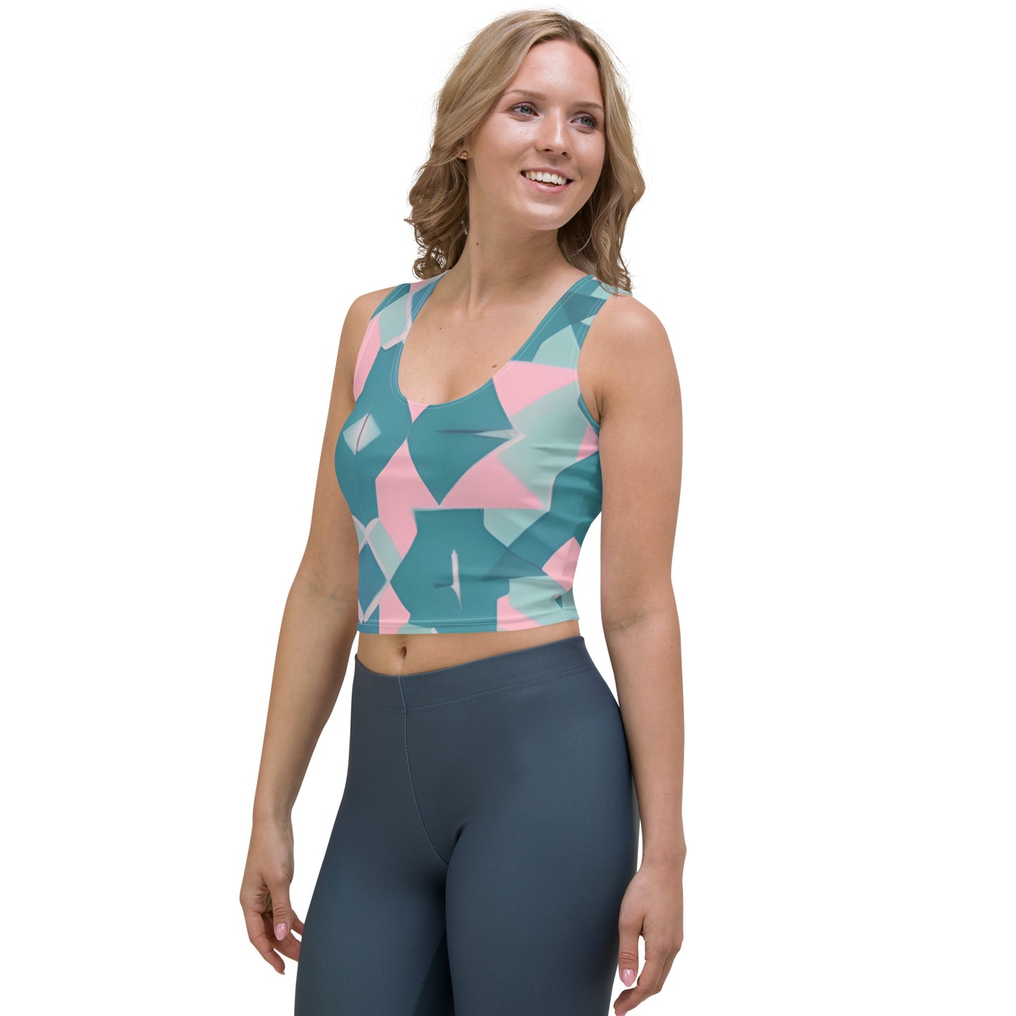 Fractal Pastel Crop Top