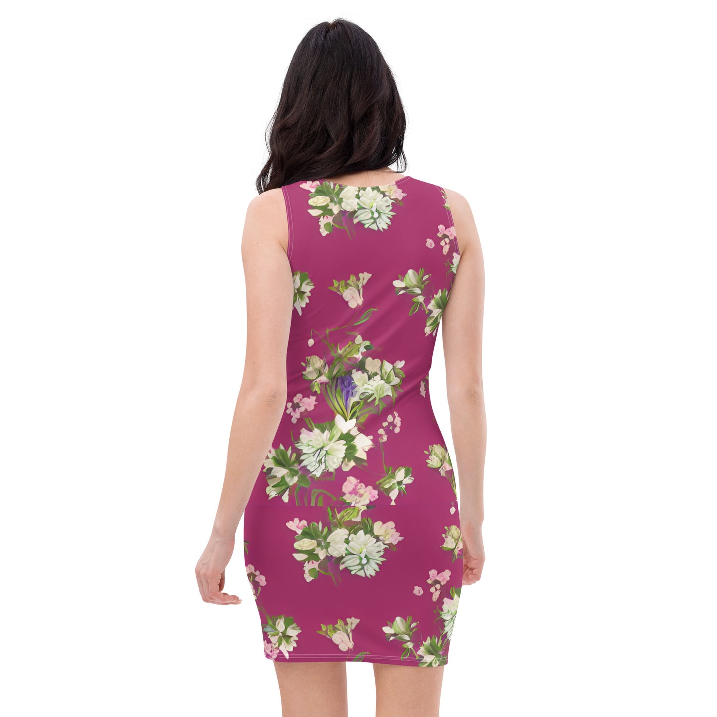 Bold and Elegant Floral Print Dress