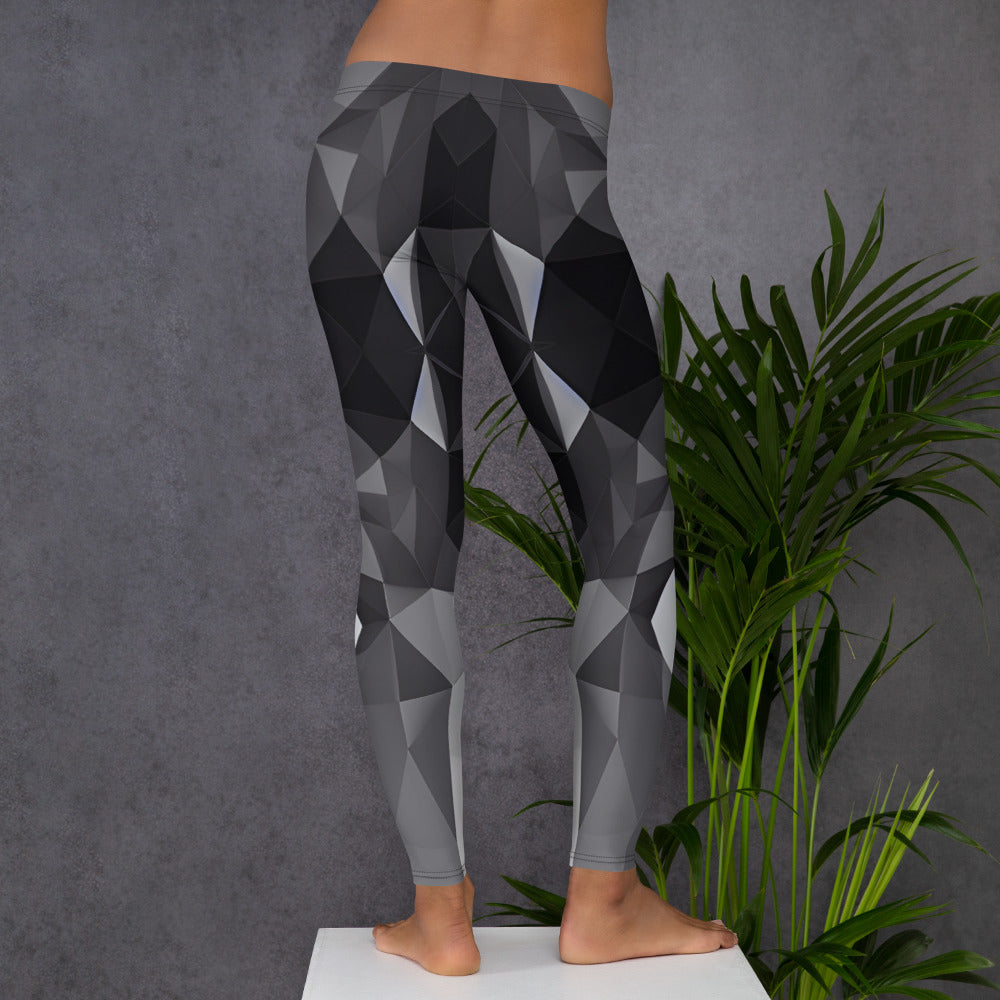 Fractal Kiss Pattern Leggings