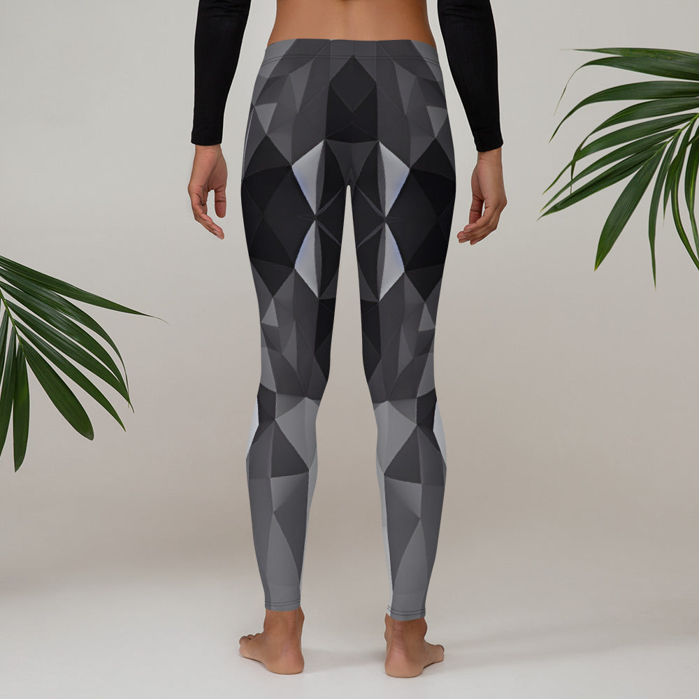 Fractal Kiss Pattern Leggings