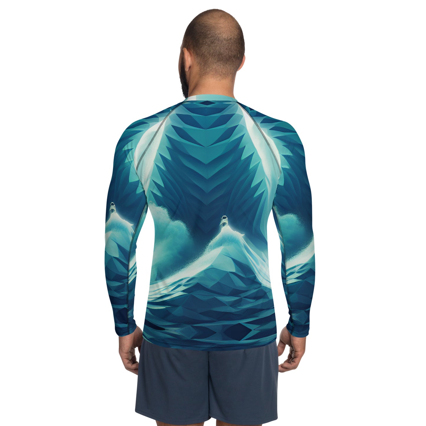 Fractal Tsunami Men's Rash Guard