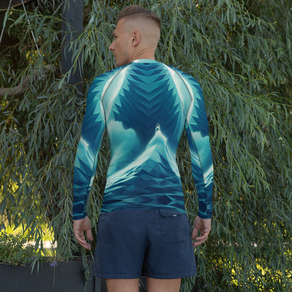 Fractal Tsunami Men's Rash Guard